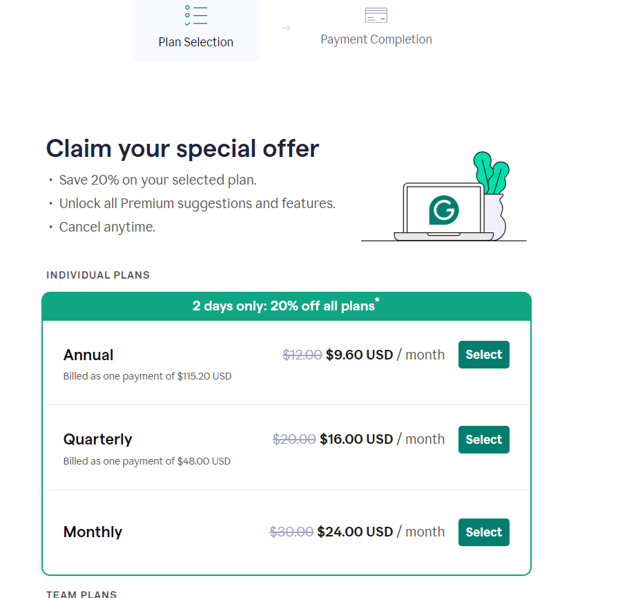 Grammarly Special Offer