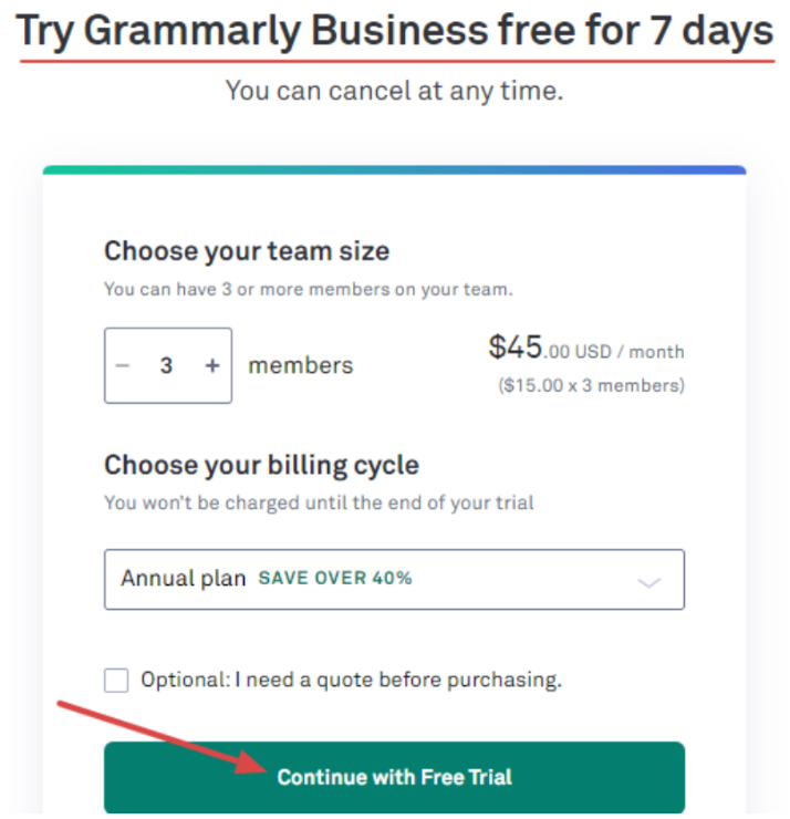 The Business Page Will Appear For You To Pay