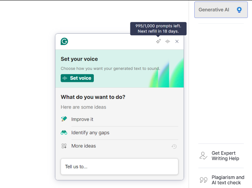 The Generative AI of Grammarly