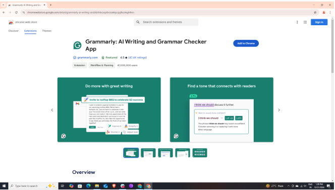  install the Grammarly Extension